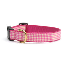 Load image into Gallery viewer, Pink Gingham Dog Collars