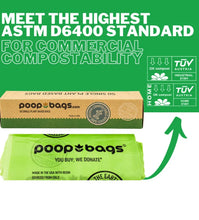 Load image into Gallery viewer, Poop Bags Flat Green Bags 50 Count
