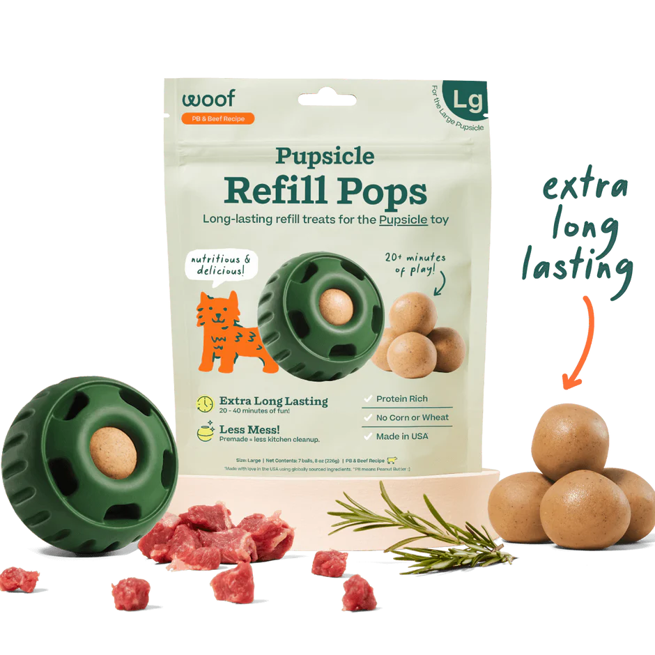 Pupsicle Refill Pop: PB & Beef