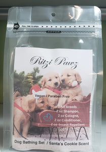 Ritzi Paws Dog Bath Holiday Set