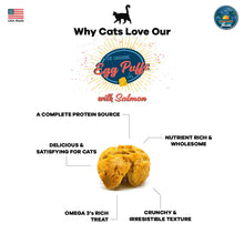 Load image into Gallery viewer, Egg Puffs with Salmon for cats
