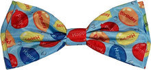 Load image into Gallery viewer, Huxley and Kent Party Time Blue Bow tie
