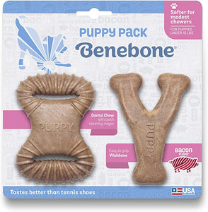 Puppy Pack Dental Chew & Wishbone (Bacon Flavor)