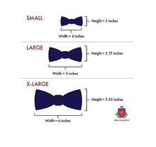 Load image into Gallery viewer, Black Satin Bow Tie
