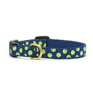 Navy and Lime Dog Collar